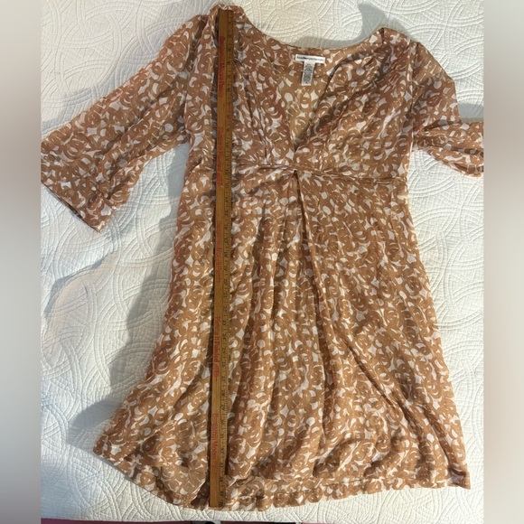 Diane Von Furstenberg Sheer Silk Cotton Cover Up Dress Medium - Picture 4 of 5